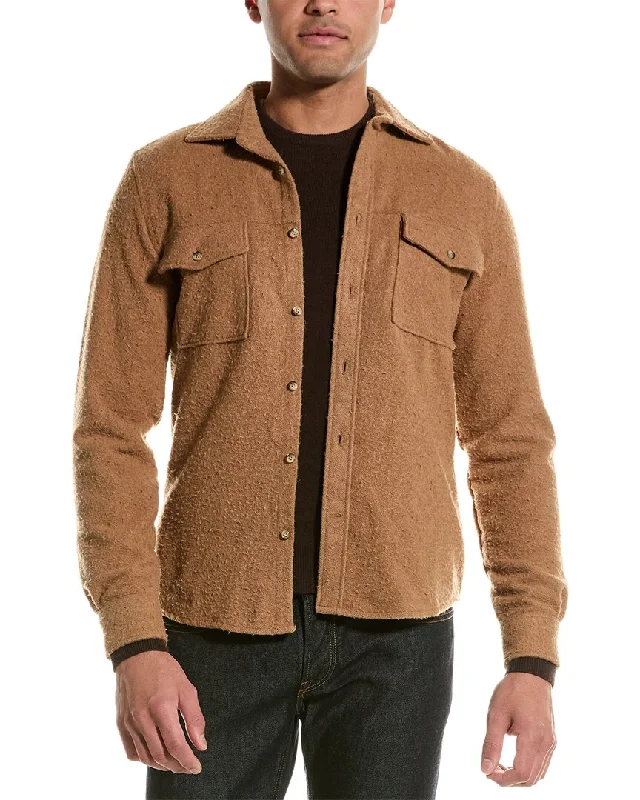 Trendy Dresses Reiss Kiss Wool-Blend Casual Shirt