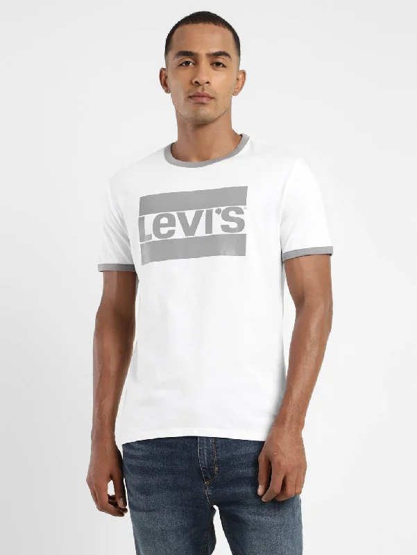 Street Fashion Men's Brand Logo Slim Fit T-shirt