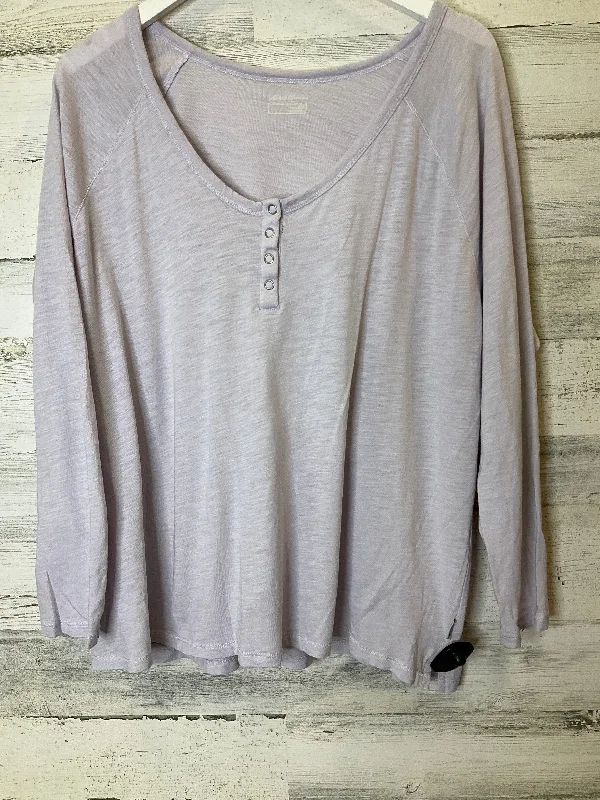 Soft Clothing Top Long Sleeve By Eddie Bauer  Size: 2x