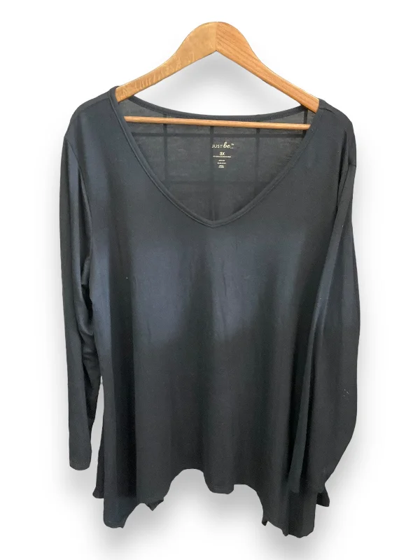 Noble Temperament Top Long Sleeve By Just Be  Size: 3x