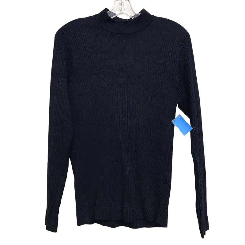 Elegant Tailoring Top Ls By Zara In Navy, Size:M