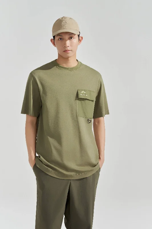 Comfortable Series Patch Pocket T-shirt