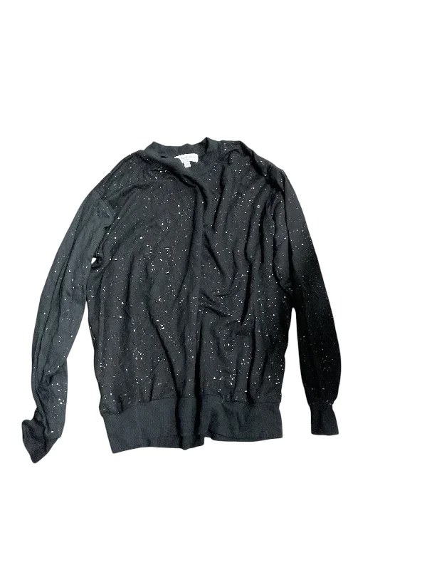 Printed Patterns Top Long Sleeve By Michael Stars In Black, Size: Xs