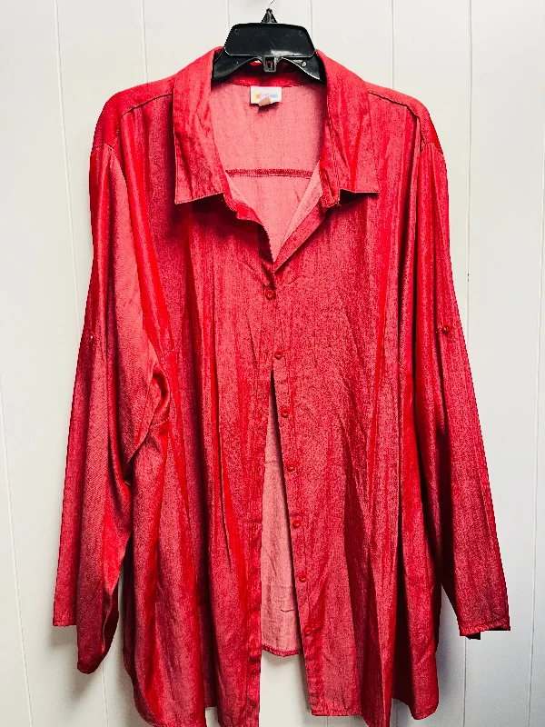 Smart Comfort Top Long Sleeve By Lularoe  Size: 3x