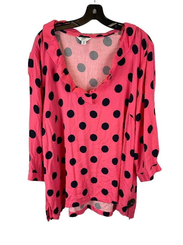 Moisture wicking Top Long Sleeve By Crown And Ivy  Size: 2x