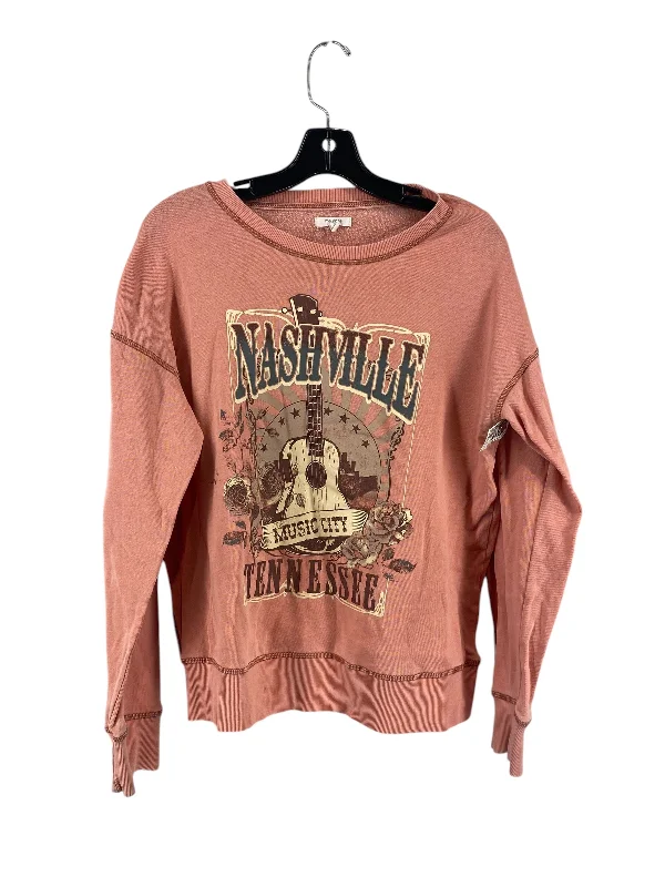 Everyday Comfort Top Long Sleeve By Maurices In Pink, Size: L