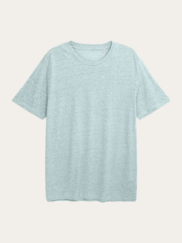 Simple Matching Linen t-shirt - Gray Mist
