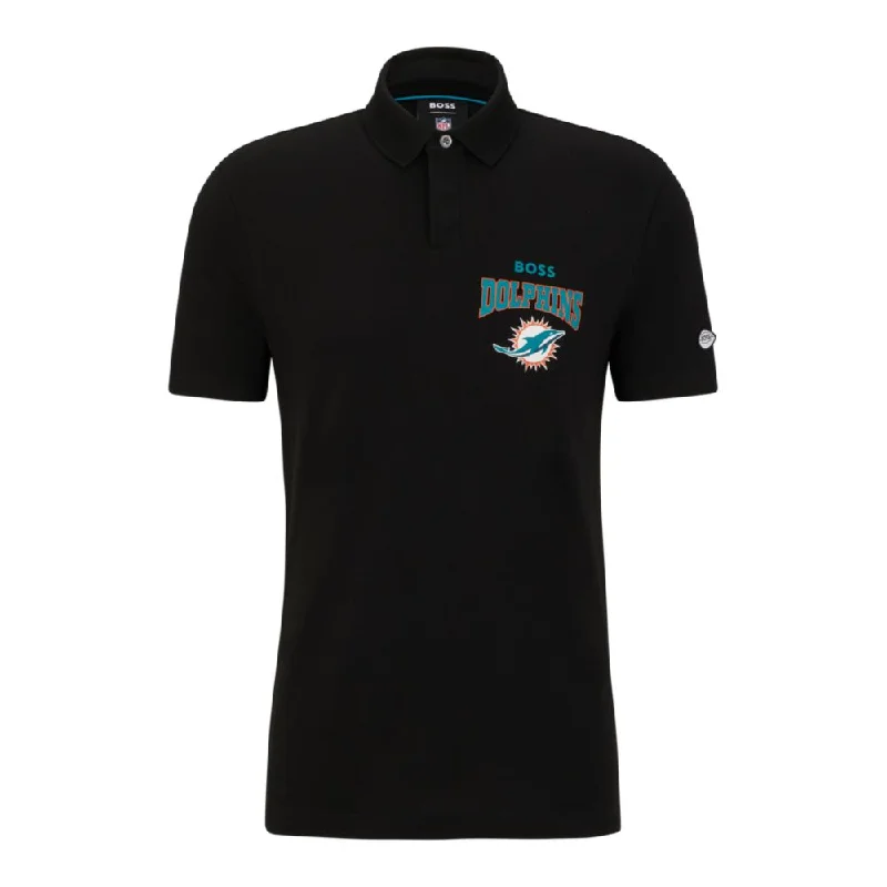 Classic Series BOSS x NFL cotton-piqu polo shirt with collaborative branding