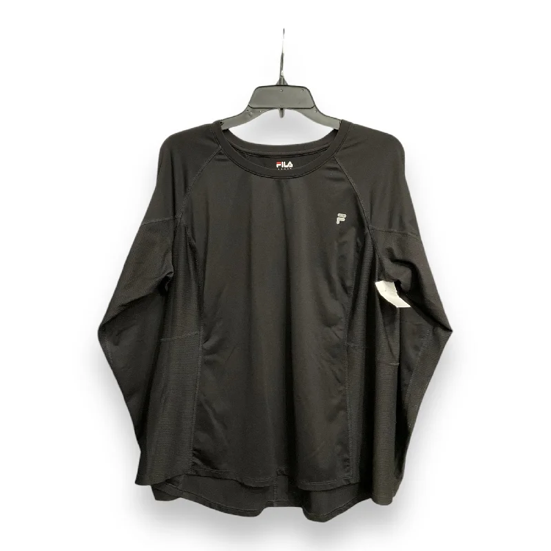 Casual Chic Looks Top Long Sleeve By Ann Taylor In Black, Size: S