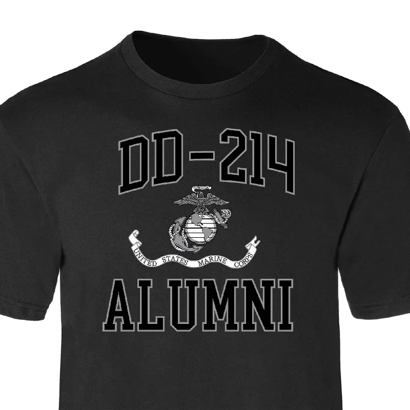 USMC DD-214 Alumni T-shirt, Black