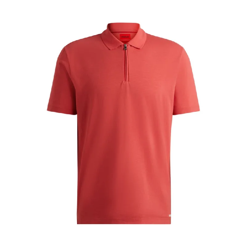 Trendy Traveler Cotton-blend polo shirt with zip placket