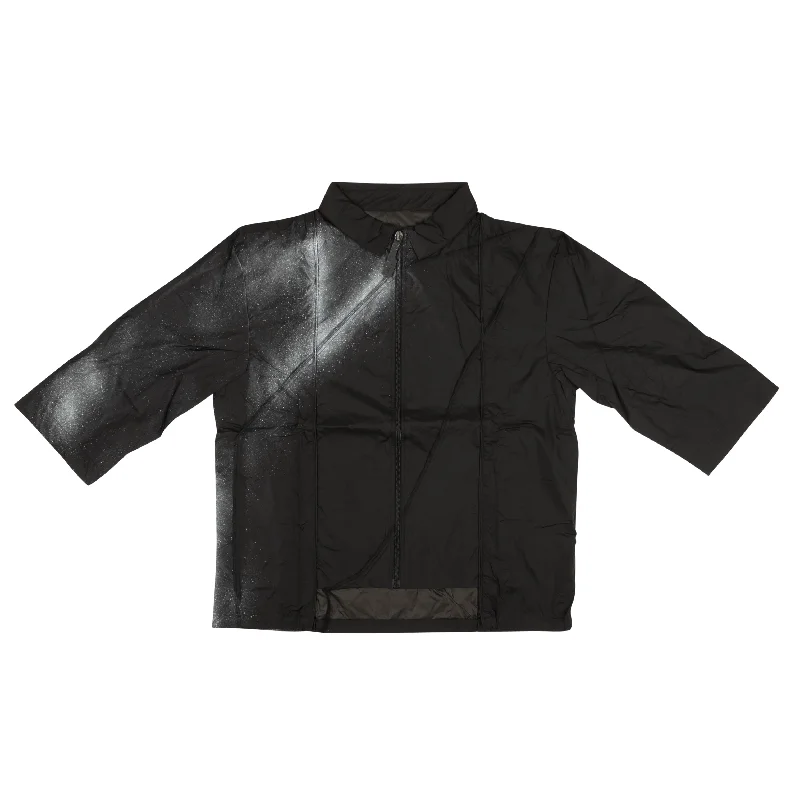 Goddess Style Men's Black Spray Paint Logo Track Shirt