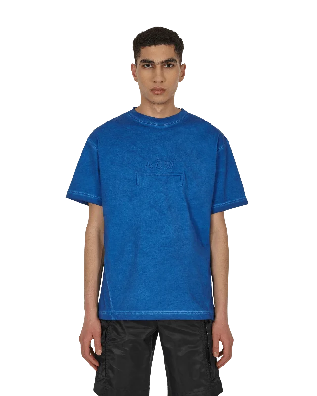 Stylish Casuals Dissolve Dye T-Shirt Blue