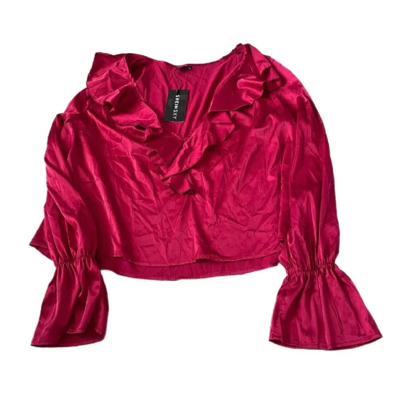 Sports And Leisure Top Long Sleeve By Shein  Size: 2x