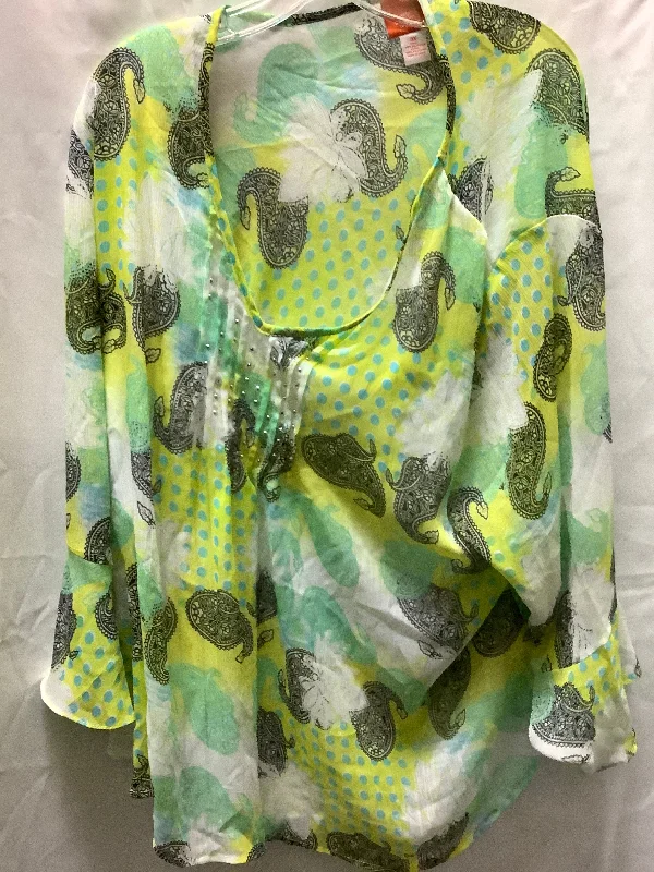 Soft Trends Top Long Sleeve By Hearts Of Palm  Size: 3x
