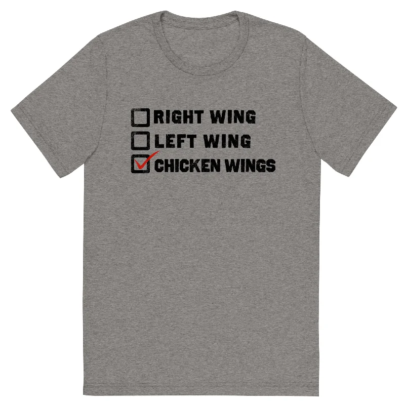 Windbreaker fashion Choose Chicken Wings Tri-Blend Athletic T-Shirt