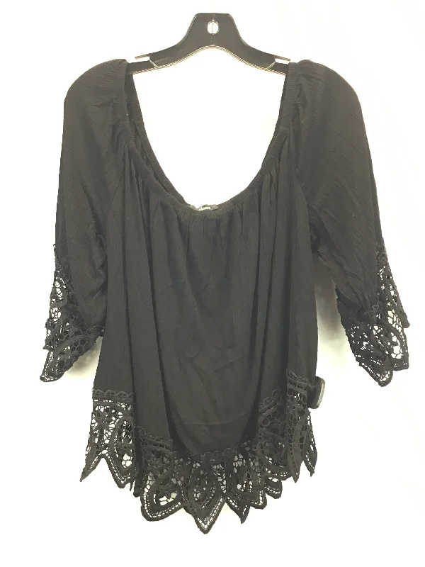 Retro Prints Top 3/4 Sleeve Basic By Ambiance Apparel  Size: 3x