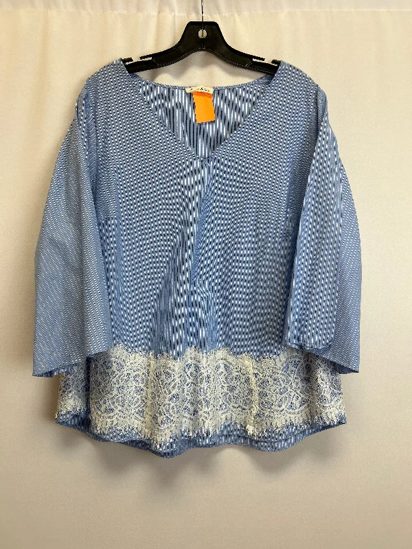 Elegant And Simple Top 3/4 Sleeve By Jane And Delancey  Size: 1x