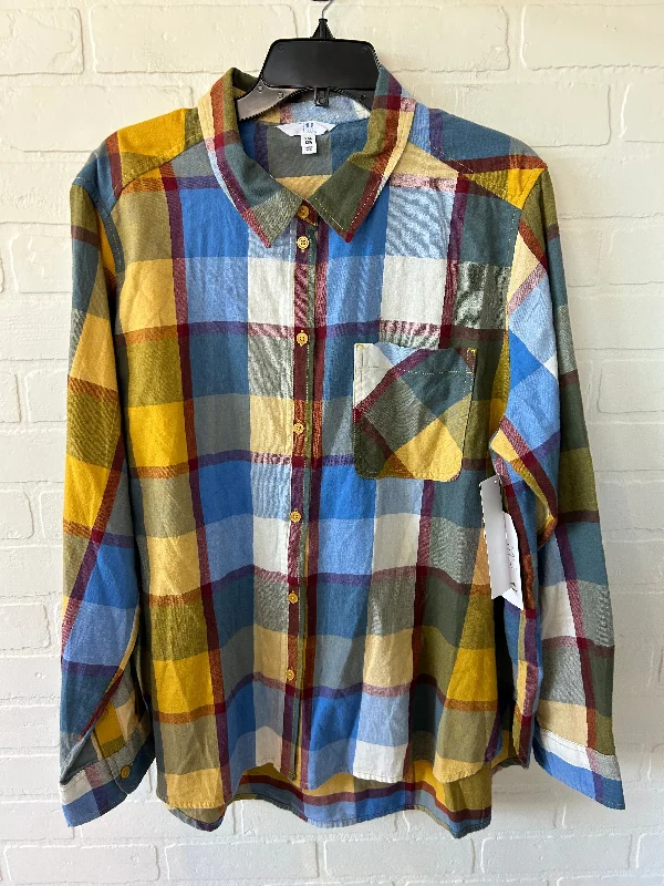 Elegant Dressing Top Long Sleeve By Time And Tru  Size: 1x
