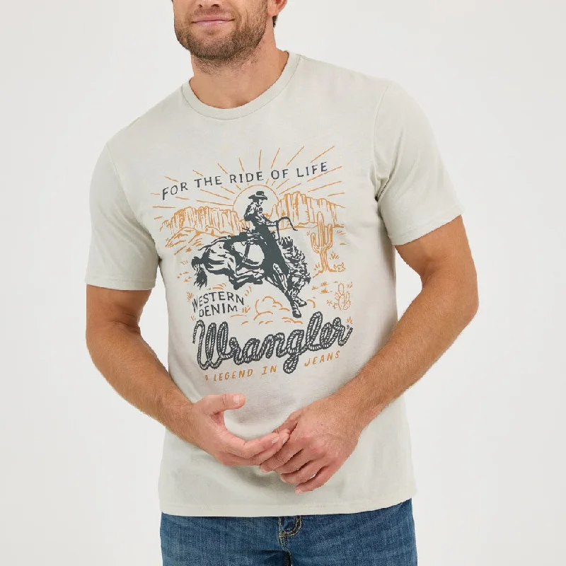 Wrangler Mens Graphic Blue T-Shirt - 112358439