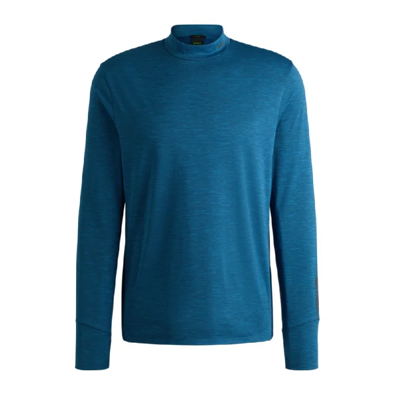 Slim-fit long-sleeved T-shirt in temperature-regulating fabric