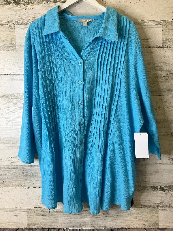 Fashion Classic Top 3/4 Sleeve By Woman Within  Size: 2x