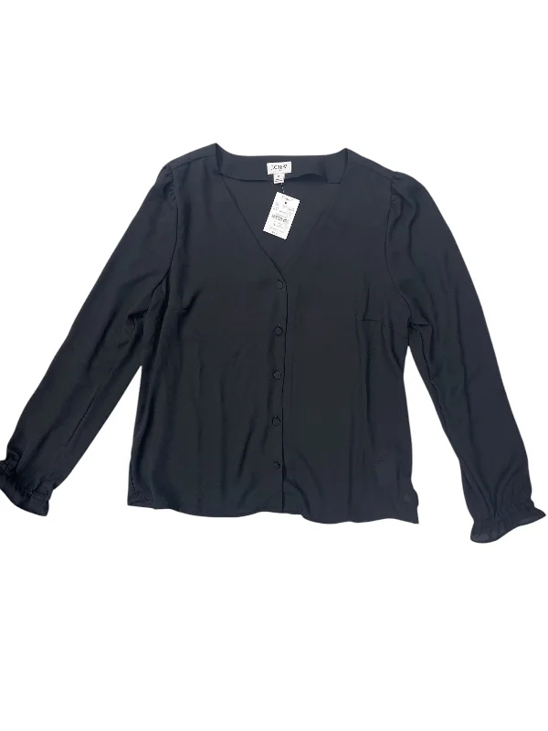 Playful Style Top Long Sleeve By J. Crew In Black, Size: S