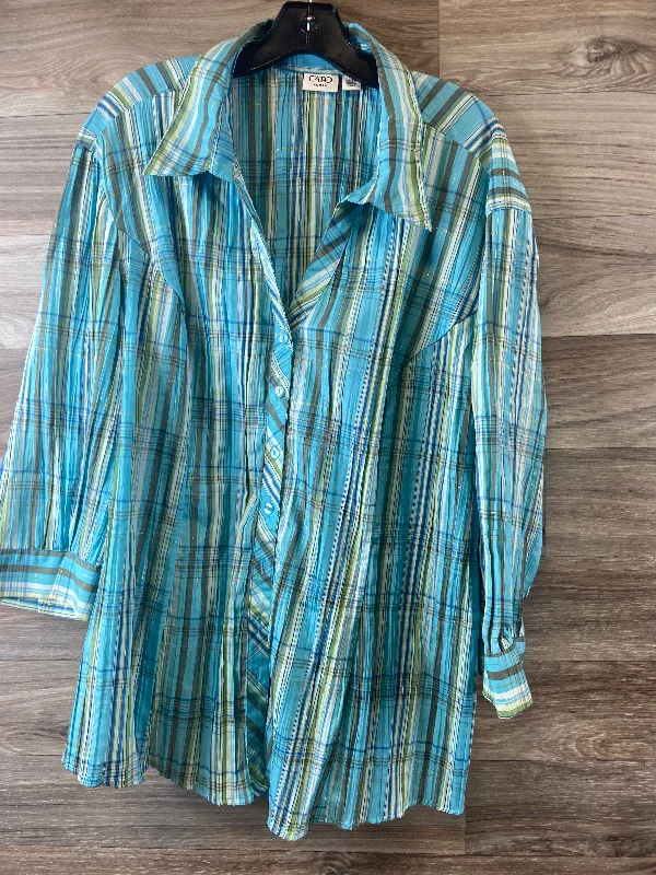 Lazy Style Top 3/4 Sleeve By Cato  Size: 3x