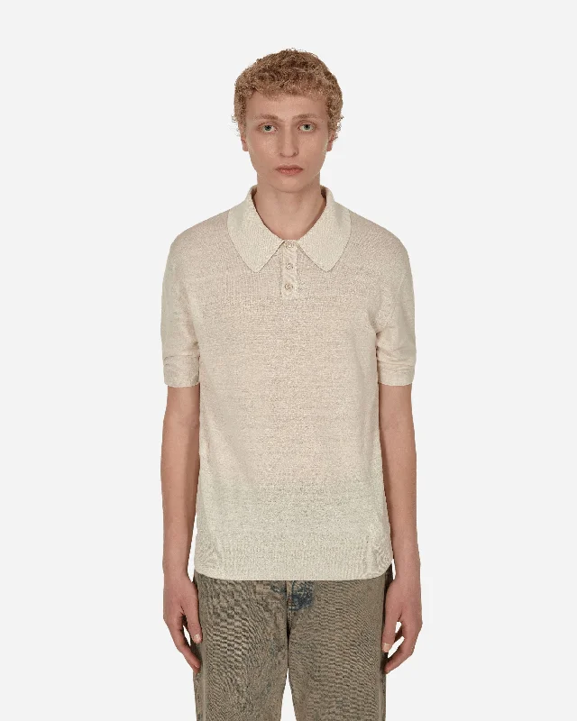 Leisure Sports Linen Polo Shirt White