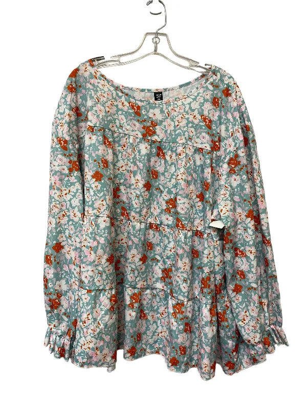 Street Charm Top Long Sleeve By Shein  Size: 4x