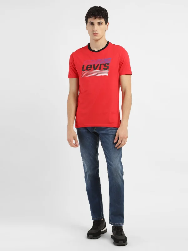 Personal Design Men's Brand Logo Slim Fit T-shirt