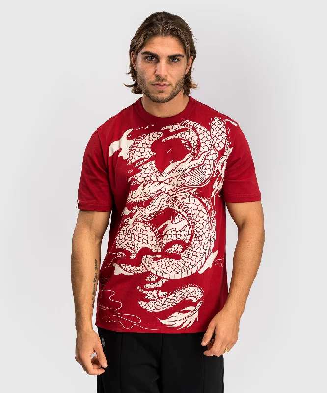 Easy Wear Chic Venum Dragon’s Flight Men’s T-Shirt - Cherry Red/Cream White