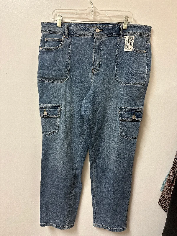 Basic Version Jeans Skinny By Cato In Blue Denim, Size: 16