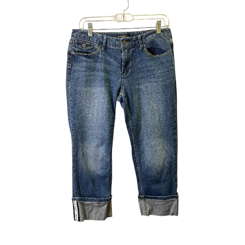 Soft Wear Jeans Cropped By Banana Republic In Blue, Size:6
