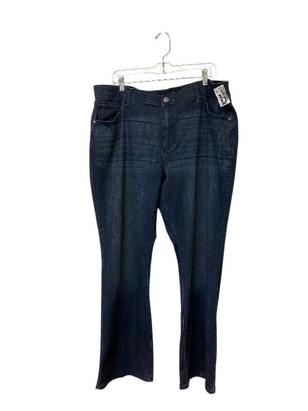 Timeless Style Jeans Boot Cut By Evri In Blue Denim, Size: 20