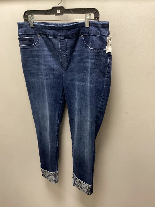All-Day Wear Jeans Jeggings By Chicos In Blue Denim, Size: 12