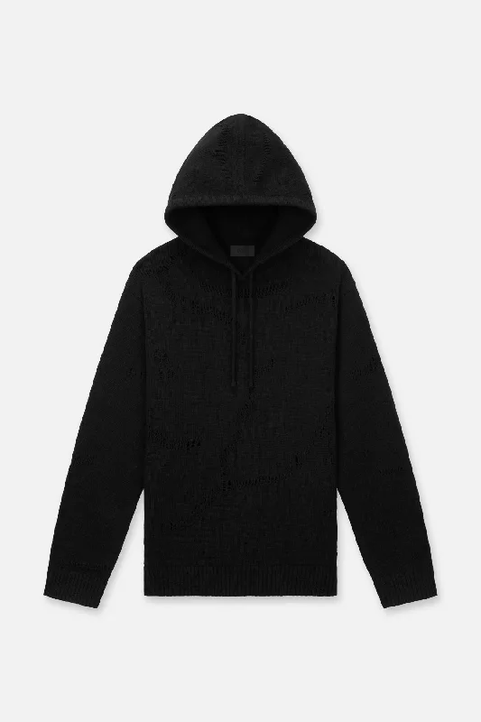 New Design MARTIN HOODIE | BLACK CRACKING