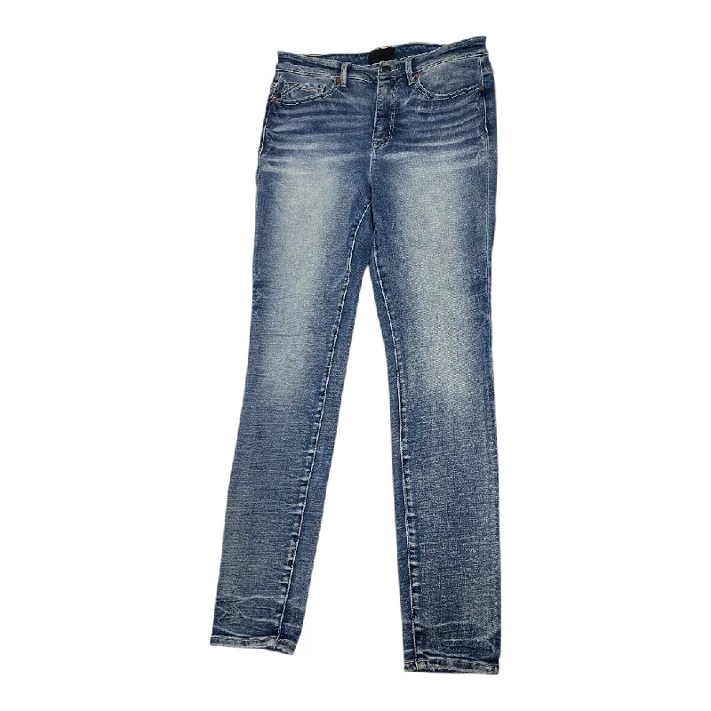 Easygoing Style Jeans Skinny By Buckle Black In Blue, Size:8