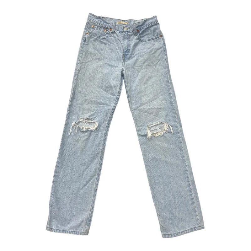 Innovative Design Jeans Straight By Levis In Blue Denim, Size: 4