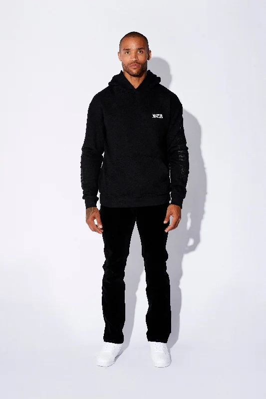 Editorial Design NASH HOODIE | BLACK OLD ENGLISH