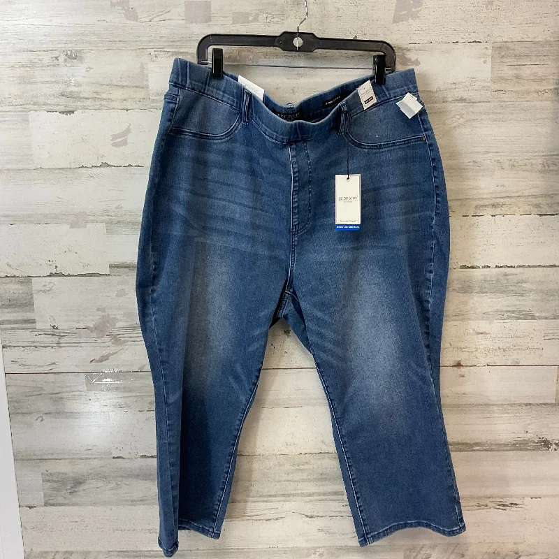 Comfortable Chic Jeans Cropped By Judy Blue In Blue Denim, Size: 22