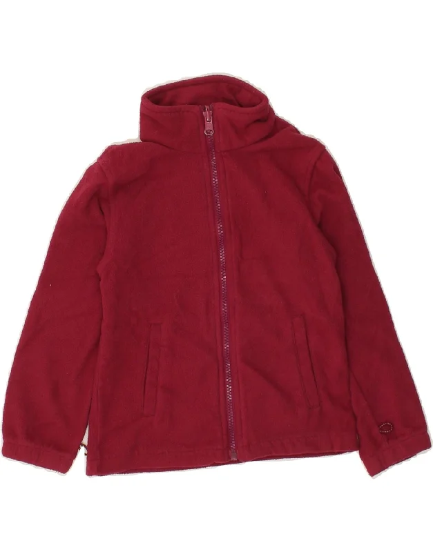 Fashion Pioneer MOUNTAIN WAREHOUSE Girls Fleece Jacket 5-6 Years Burgundy Polyester