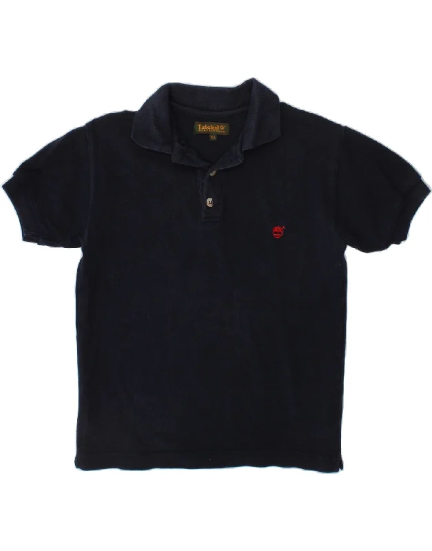 Casual Comfort Wear TIMBERLAND Boys Polo Shirt 7-8 Years Navy Blue Cotton