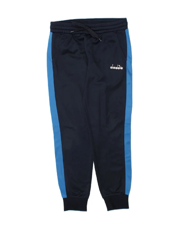 Comfortable And Versatile DIADORA Boys Tracksuit Trousers Joggers 7-8 Years Medium Navy Blue