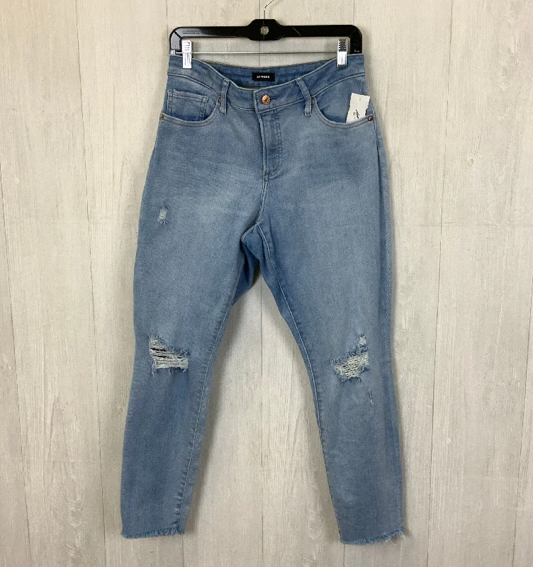 Warm Layers Jeans Skinny By Express In Blue, Size: 10