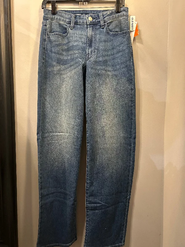 Cozy Look Jeans Wide Leg By Old Navy In Blue Denim, Size: 2