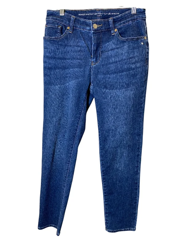 French Retro Jeans Skinny By Chicos In Blue Denim, Size: 0