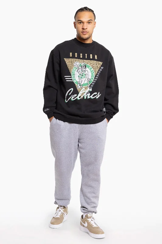 Classic Items Boston Celtics Logo Crew | Faded Black