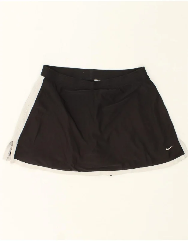 Easy Fashion NIKE Girls Skort 15-16 Years XL Black Colourblock