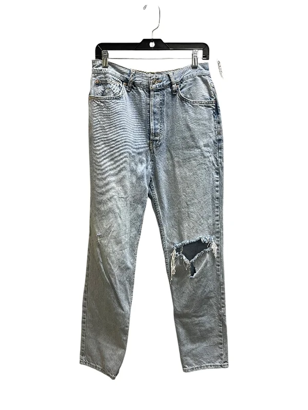 Nightclub Style Jeans Boot Cut By Free People In Blue Denim, Size: 6